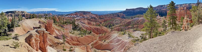 Bryce Canyon National Park Panorama royalty-vrije stock foto Bryce Canyon National Park Panorama royalty-vrije stock foto