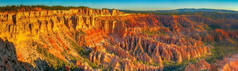 Bryce Canyon National Park, panoramic view of rock formations