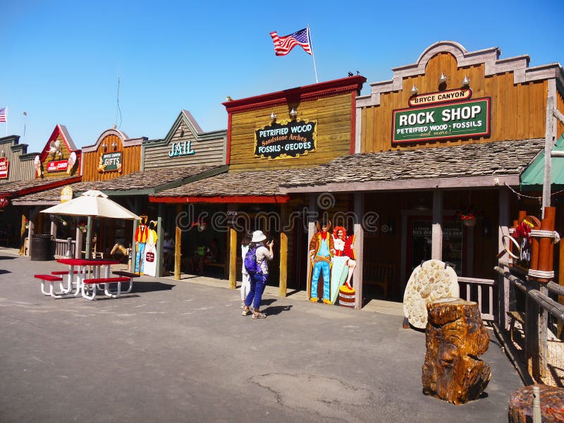 Bryce Canyon Old Western Town, Utah Fotografia Editoriale Immagine di