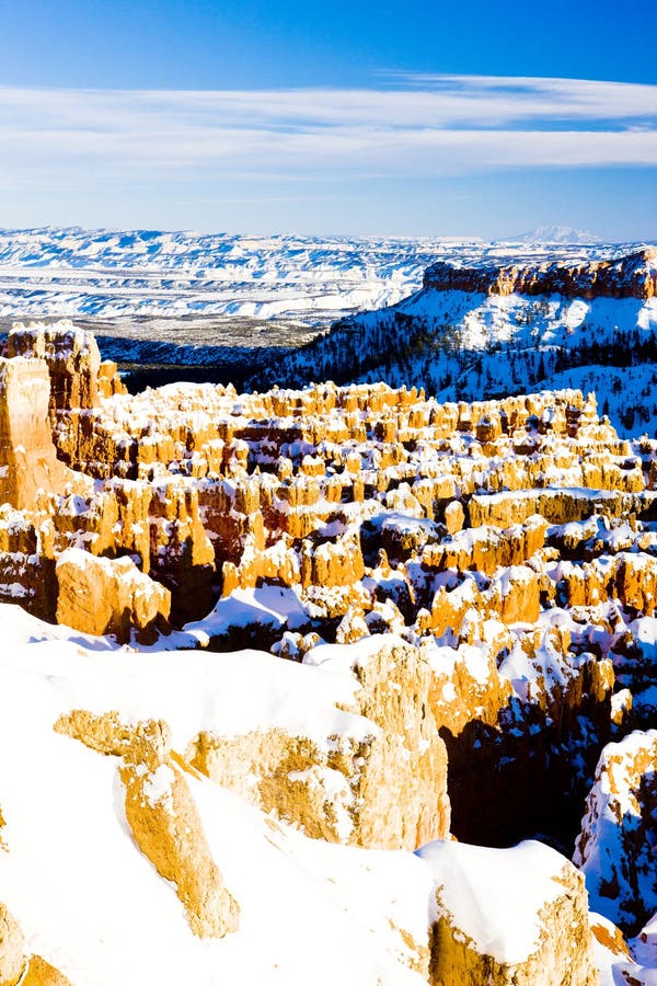 Bryce Schlucht-Nationalpark im Winter, Utah, USA lizenzfreie stockfotografie Bryce Schlucht-Nationalpark im Winter, Utah, USA lizenzfreie stockfotografie