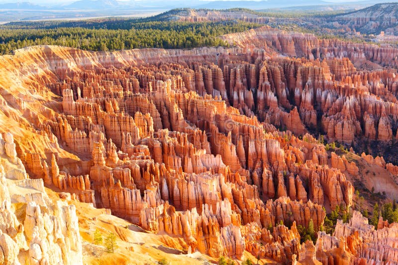 Amphitheater from Inspiration Point at sunrise, Bryce Canyon National Park, Utah, USA. Amphitheater from Inspiration Point at sunrise, Bryce Canyon National Park, Utah, USA