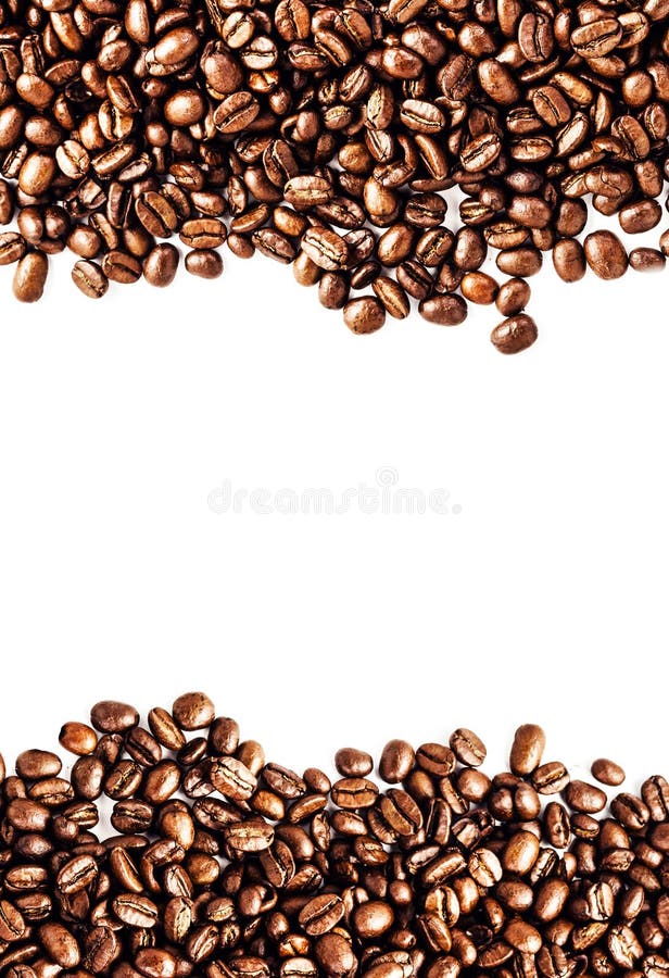 Bryna grillade kaffebönor som isoleras på vit bakgrund. Arabiska arkivfoto Bryna grillade kaffebönor som isoleras på vit bakgrund. Arabiska arkivfoto