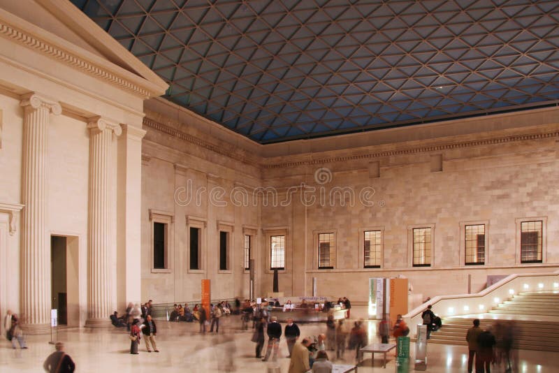Brytyjczycy wewnątrz muzeum obrazy stock