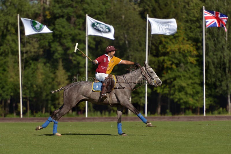 Brytyjski polo dzień w Moskwa obraz stock
