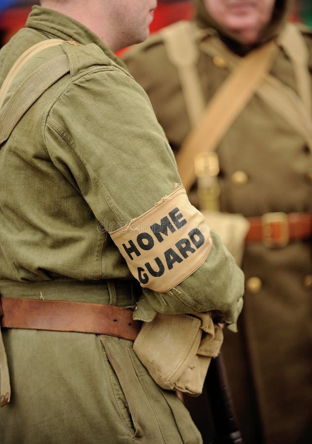 Soldier in uniform of British Home Guard from World War II. Soldier in uniform of British Home Guard from World War II.