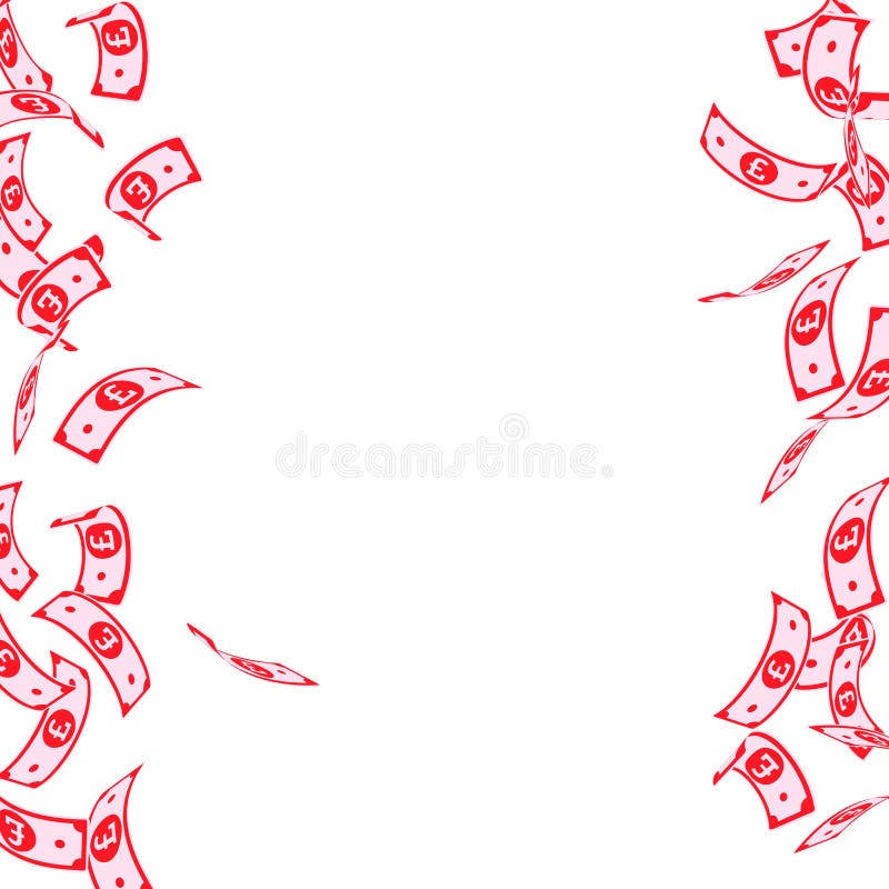 Brytyjskiego funta notatek spadać Unosić się GBP rachunki na białym tle Zjednoczone Królestwo pieniądze Attractiv ilustracji Brytyjskiego funta notatek spadać Unosić się GBP rachunki na białym tle Zjednoczone Królestwo pieniądze Attractiv ilustracji