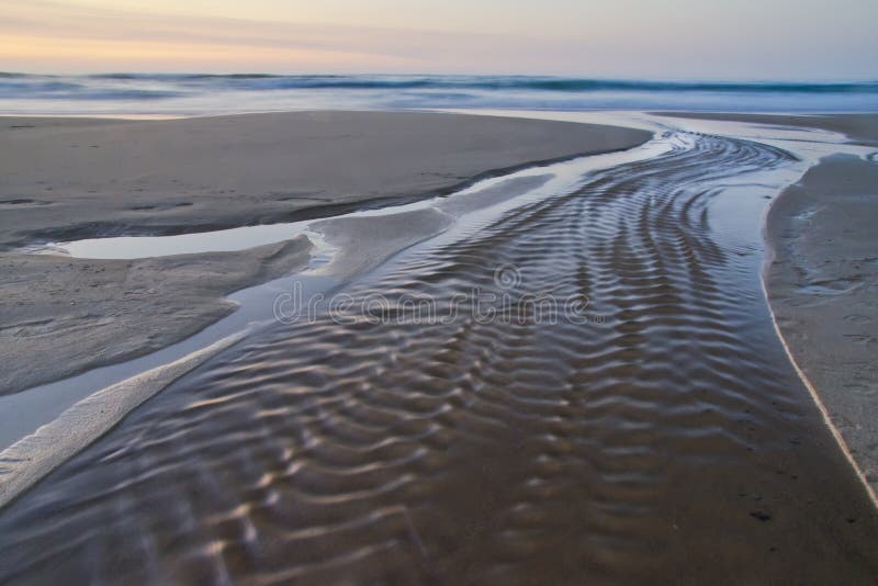 Brzegowy Atlantic zmierzch obraz stock