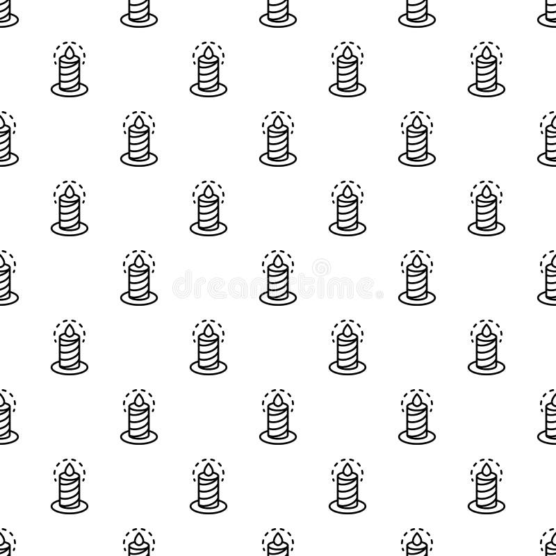 Brännande sömlös vektor för stearinljusmodell royaltyfri illustrationer Brännande sömlös vektor för stearinljusmodell royaltyfri illustrationer