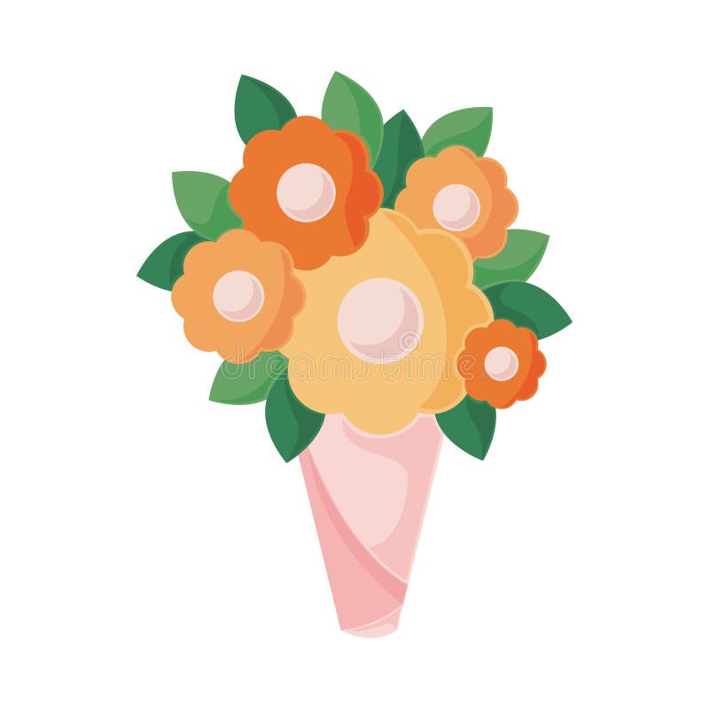 Bröllopsblommor royaltyfri illustrationer