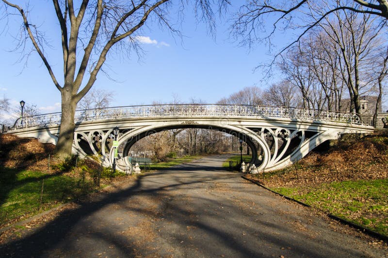 Brücke im Central Park, New York stockbild Brücke im Central Park, New York stockbild