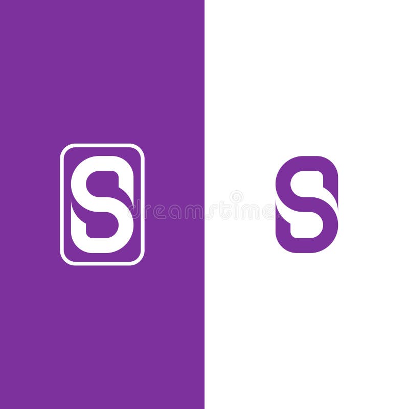 BS SB CC Abstract initial monogrambokstavskod med logotyp för alfabet vektor illustrationer