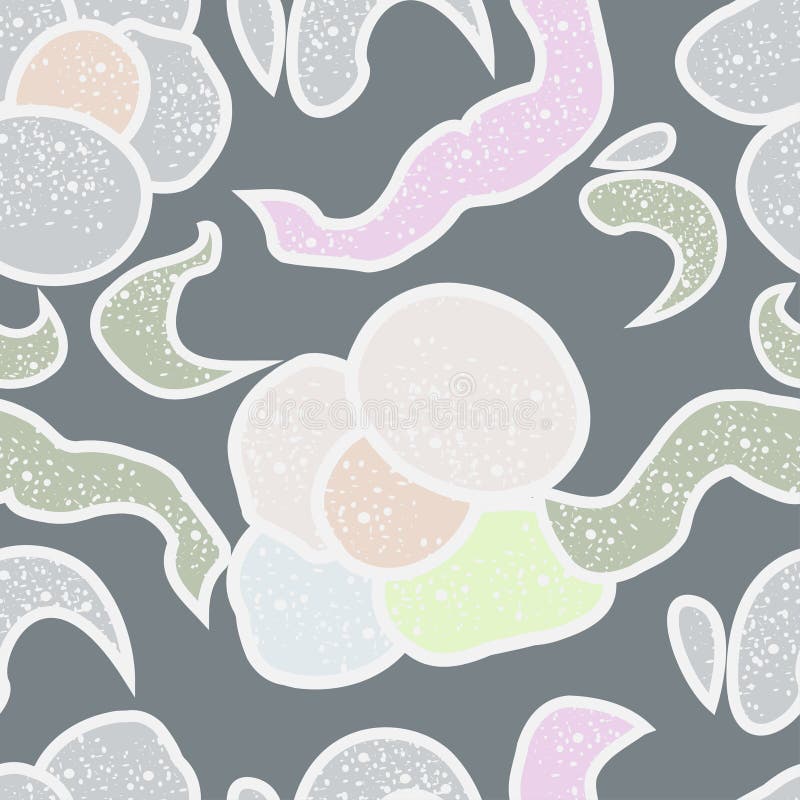 Bsckground sans couture de fleur de vecteur Fleurs de couleur en pastel illustration stock Bsckground sans couture de fleur de vecteur Fleurs de couleur en pastel illustration stock