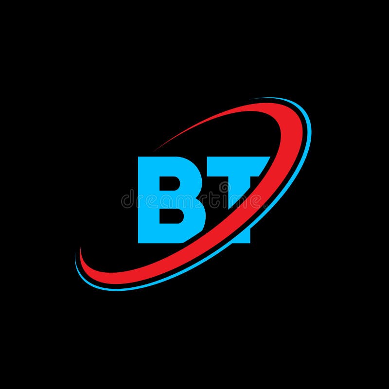 Modern Abstract Initial Letter BT Logo Stock Vector - Illustration of ...
