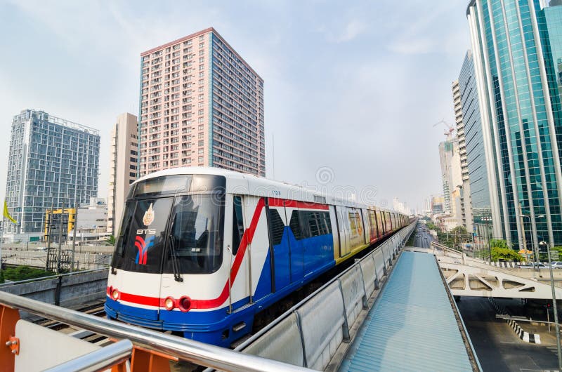 BTS pociąg Bangkok Tajlandia. zdjęcia stock BTS pociąg Bangkok Tajlandia. zdjęcia stock