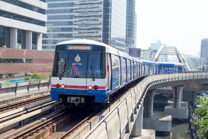 BTS Skytrain in Bangkok, Thailand stock afbeeldingen BTS Skytrain in Bangkok, Thailand stock afbeeldingen