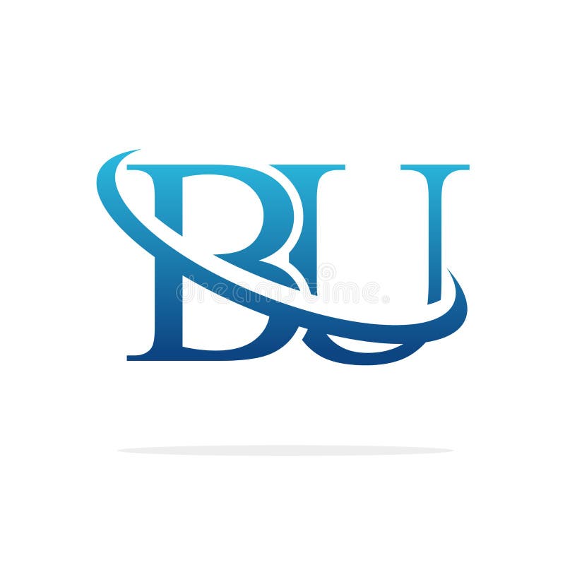 BU Creative Logo Design Vector Art Stock Vector - Illustration of