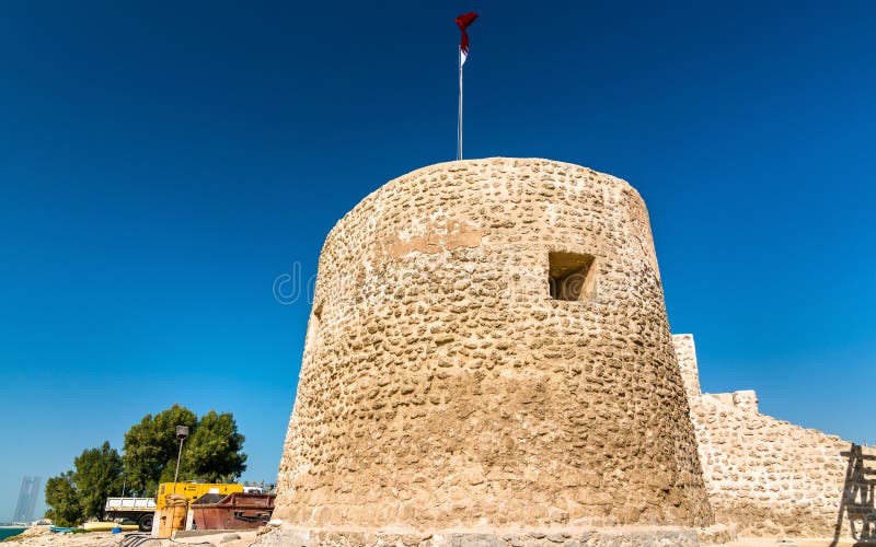 Bu Maher Fort em Muharraq, Barém fotografia de stock royalty free Bu Maher Fort em Muharraq, Barém fotografia de stock royalty free