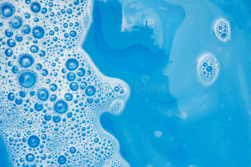 Sfondi di blue wet bolla di sapone.