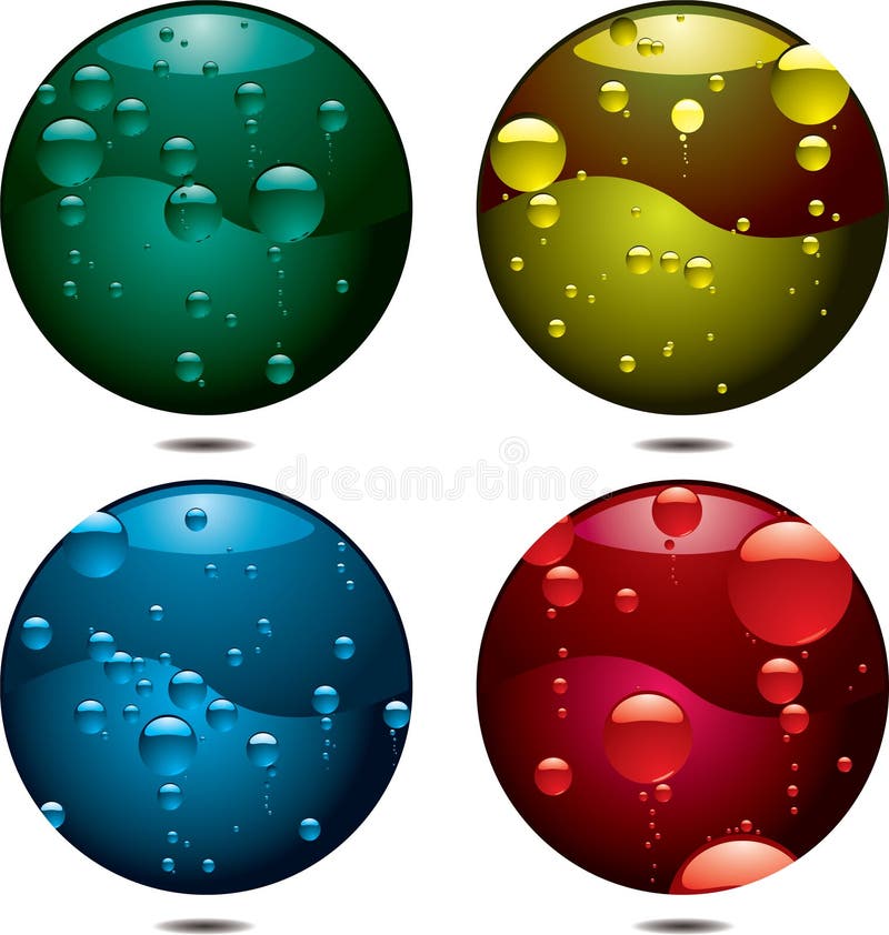 Bubble button stock illustration