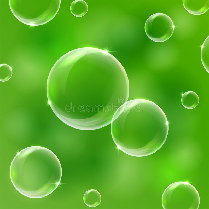 Bubble on green background stock vector. Illustration of painting
