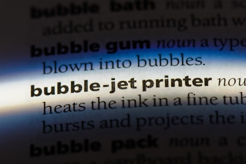 Bubblejetprinter stock image. Image of printed, book 114405311