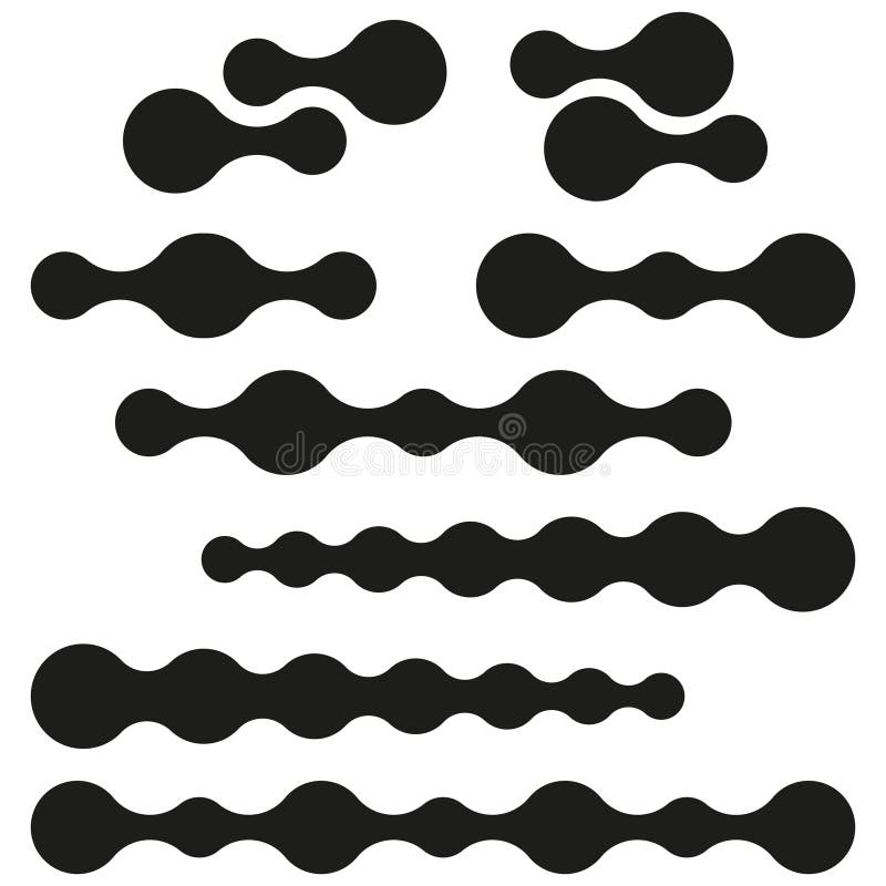 Bubble Shapes. Liquid Blobs. Abstract Forms. Organic Structure Stock ...