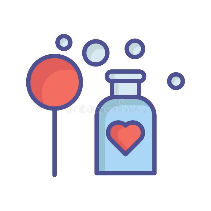 Bubble stick Vector icon which can easily modify or edit