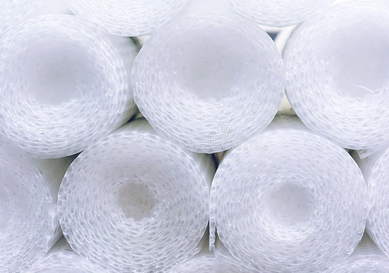 Bubble wrap in rolls. Background of bubble wrap stock photography Bubble wrap in rolls. Background of bubble wrap stock photography