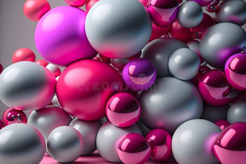 Bubblegum Baloon Background, Latex Color Gradients, Abstract, Neural Network Generated Art Stock