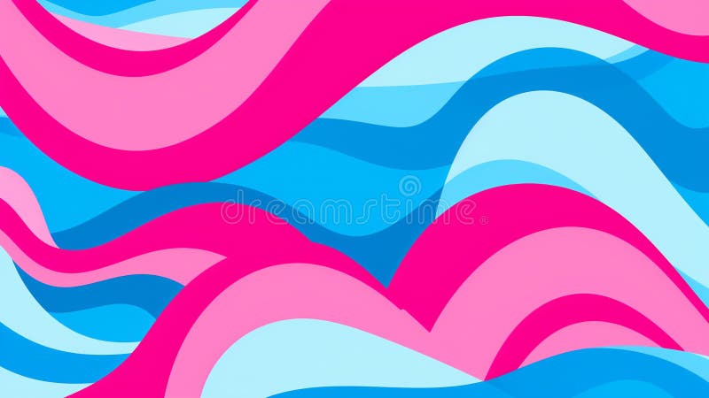 Model de artă retro-pop strălucitor, roz și albastru-închis vector illustration
