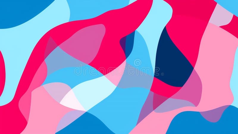 Model de artă retro-pop strălucitor, roz și albastru-închis royalty free illustration