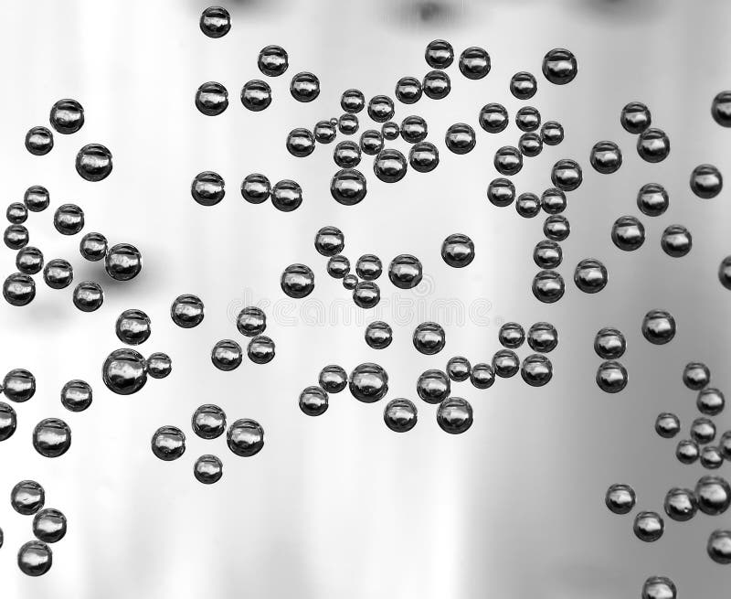 Bubbles in mineral water