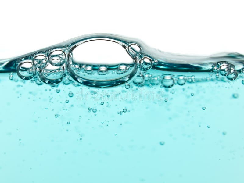 Bubbles in Turquoise Liquid Soap Stock Photo - Image of sphere, macro ...