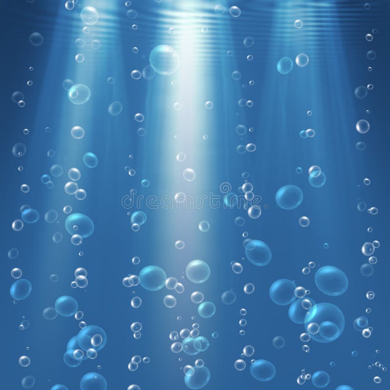 Bubbles under the water