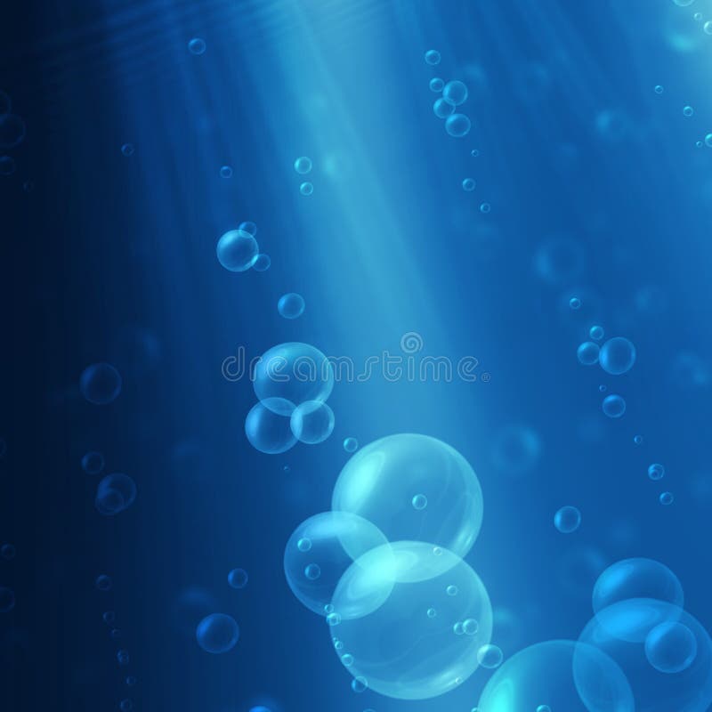 Bubbles under the water