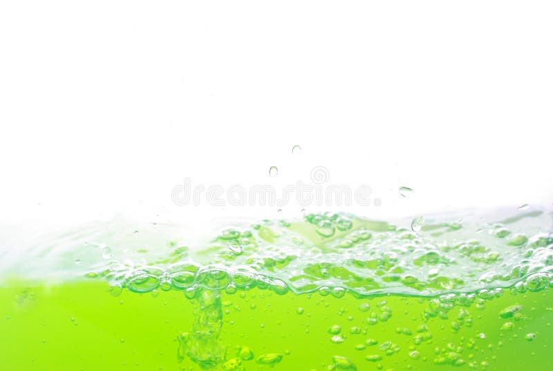Bubbles in water stock images