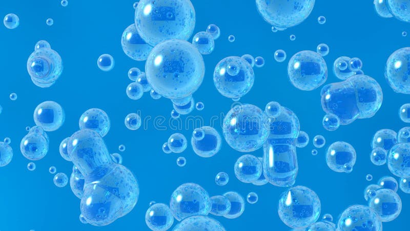 Bubbles in water