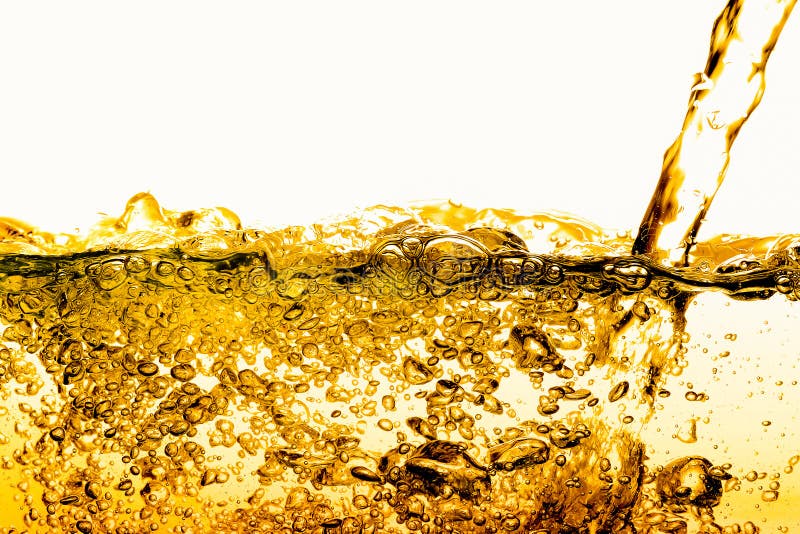 Bubbles in Water Oil beer gold Beautiful