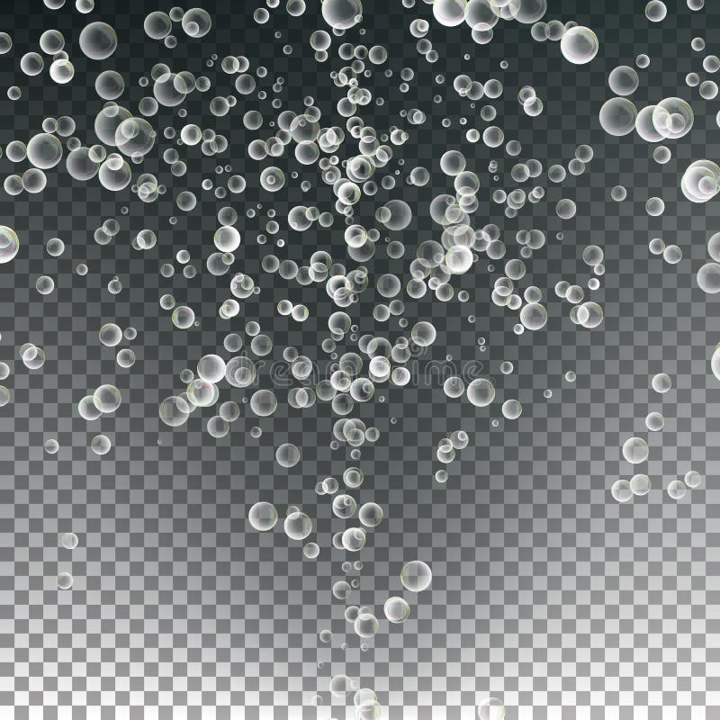 Realistic Water Bubbles in Transparent Background 26960349 PNG