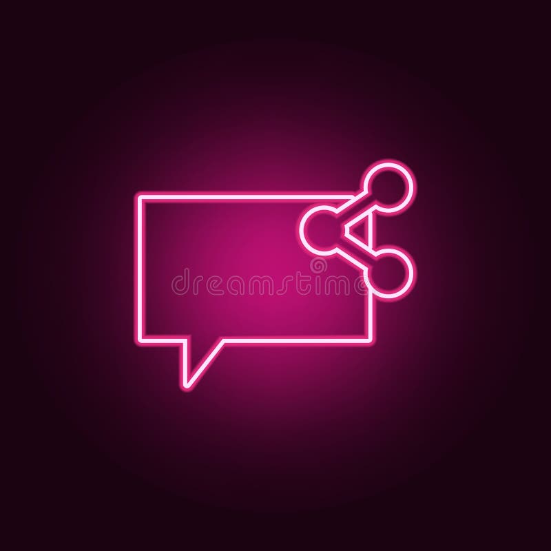 bubblor av kommunikationen med tecknet ska dela symbolen Best?ndsdelar av reng?ringsduken i neonstilsymboler Enkel symbol f?r web stock illustrationer bubblor av kommunikationen med tecknet ska dela symbolen Best?ndsdelar av reng?ringsduken i neonstilsymboler Enkel symbol f?r web stock illustrationer