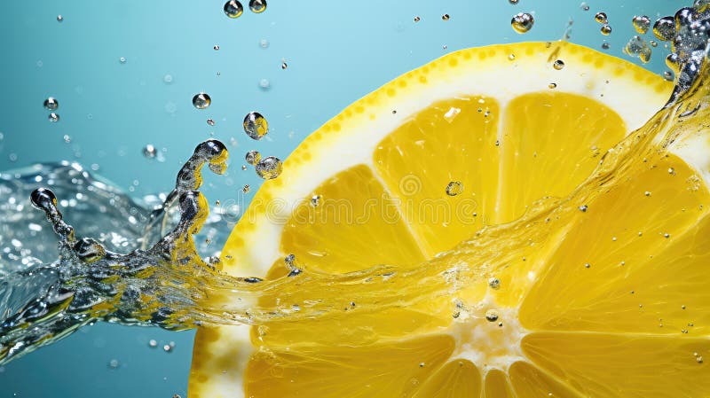 Bubblor, halv citrongul royaltyfri illustrationer