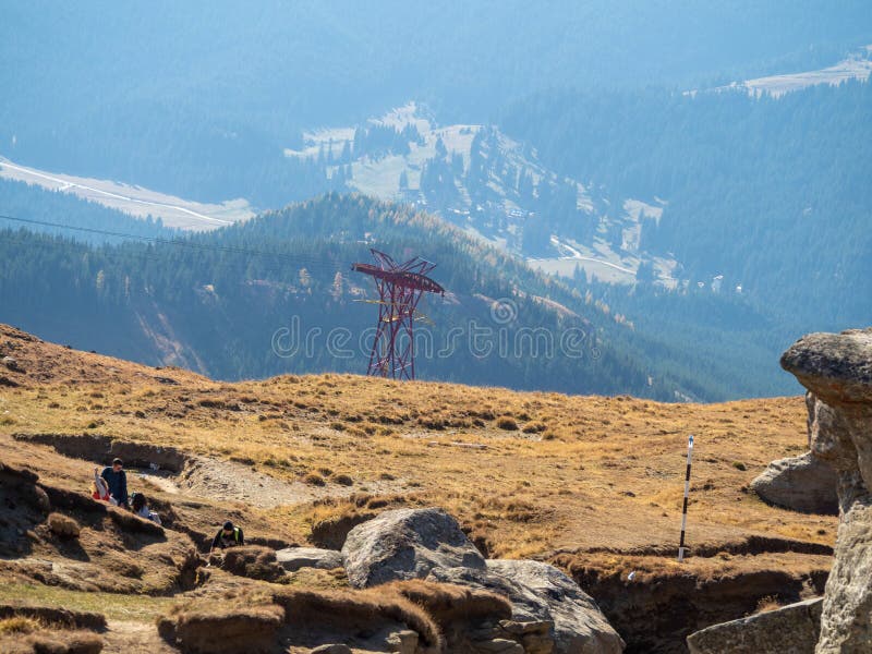 Bucegi mountains plateau