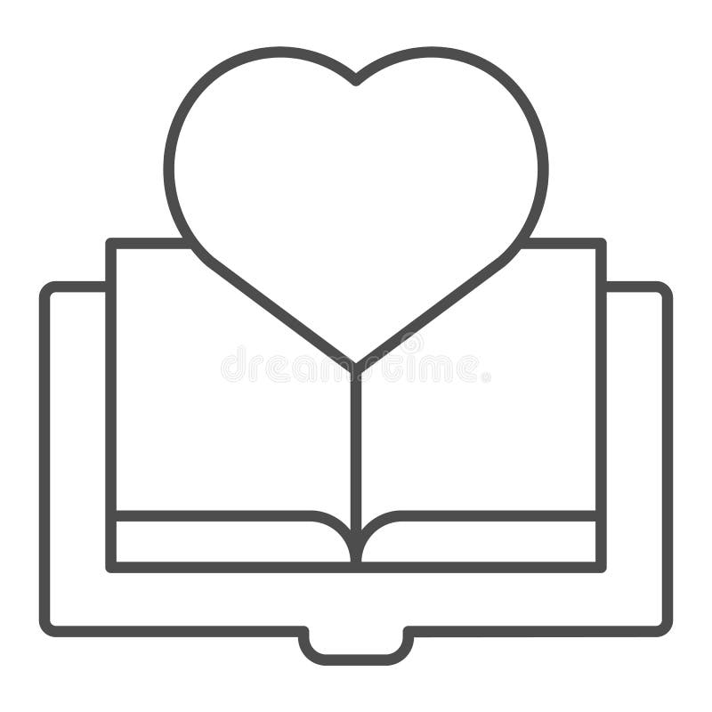 Buch mit dünner Linie Ikone des Herzens Lieblingsbuchvektorillustration lokalisiert auf Weiß ENTWURFS-Artentwurf der Liebe Ablese lizenzfreie abbildung Buch mit dünner Linie Ikone des Herzens Lieblingsbuchvektorillustration lokalisiert auf Weiß ENTWURFS-Artentwurf der Liebe Ablese lizenzfreie abbildung