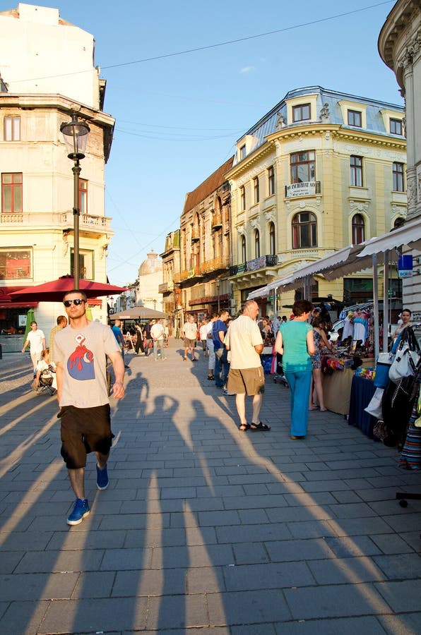 Bucharest busy street