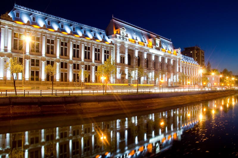 Bucharest center by night stock photos Bucharest center by night stock photos