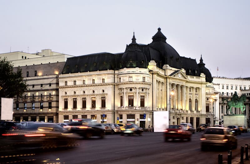 Bucharest at night royalty free stock images