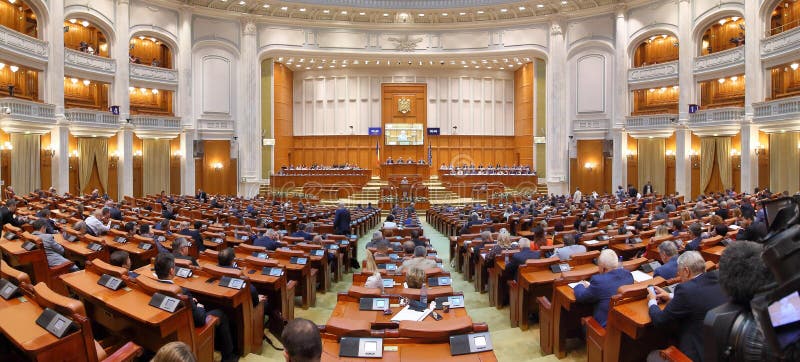 Romanian Parliament - Viorica Dancila Speech Editorial Stock Image ...