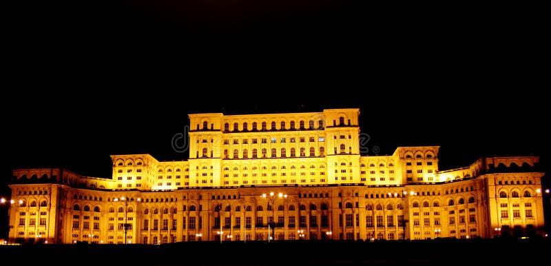 Lights on People House by night. Istoric stock images, royalty-free photos and pictures