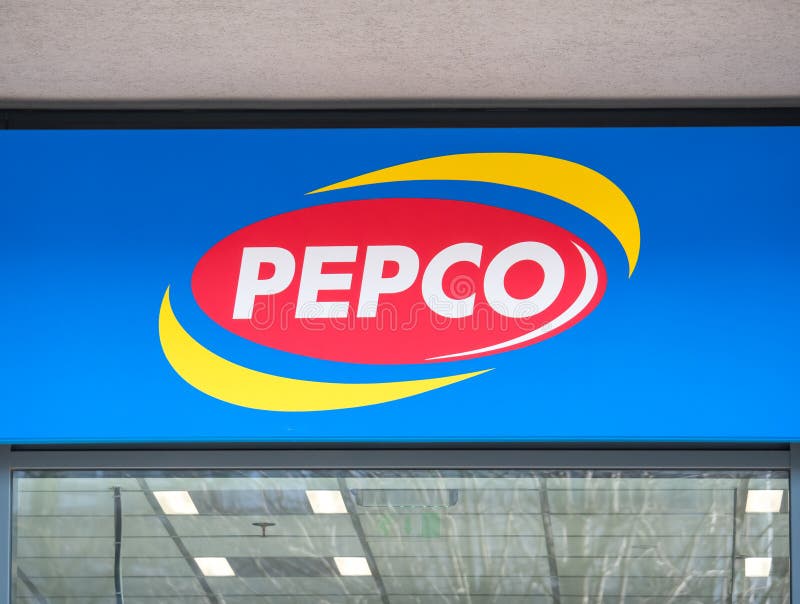 Pepco logo store. New store in Bucharest, Romania royalty free stock images