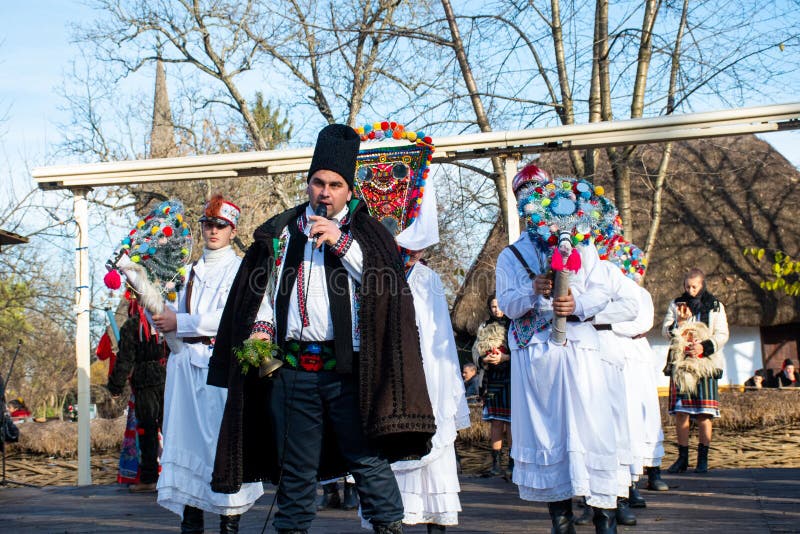 Bucharest, Romania, 25th of December 2019: Christmas Tradition Festival